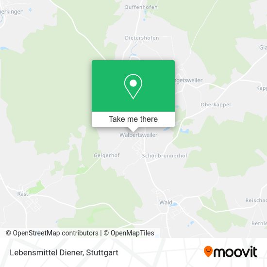 Карта Lebensmittel Diener