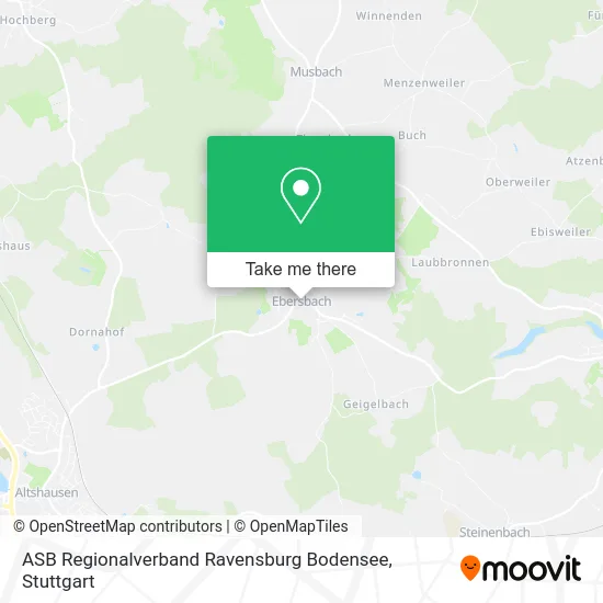 Карта ASB Regionalverband Ravensburg Bodensee