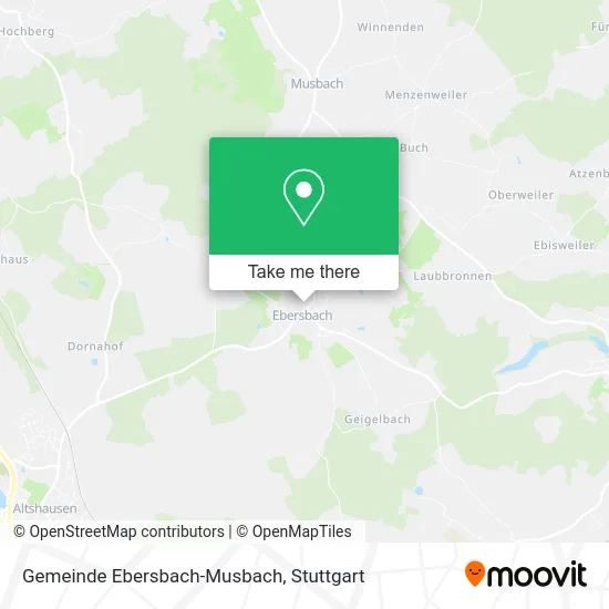 Карта Gemeinde Ebersbach-Musbach