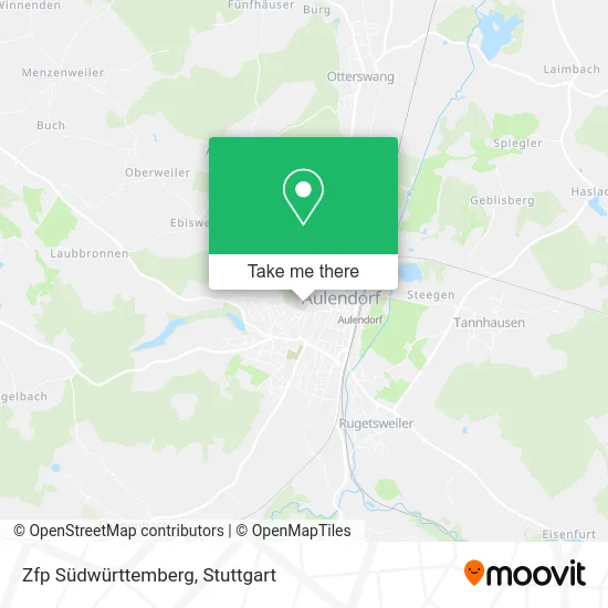 Карта Zfp Südwürttemberg
