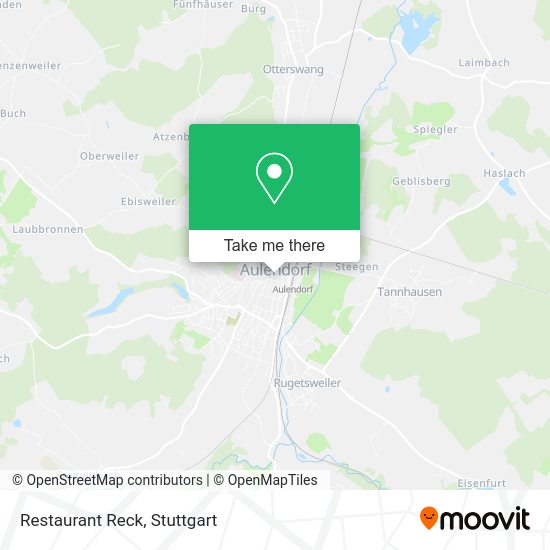 Карта Restaurant Reck