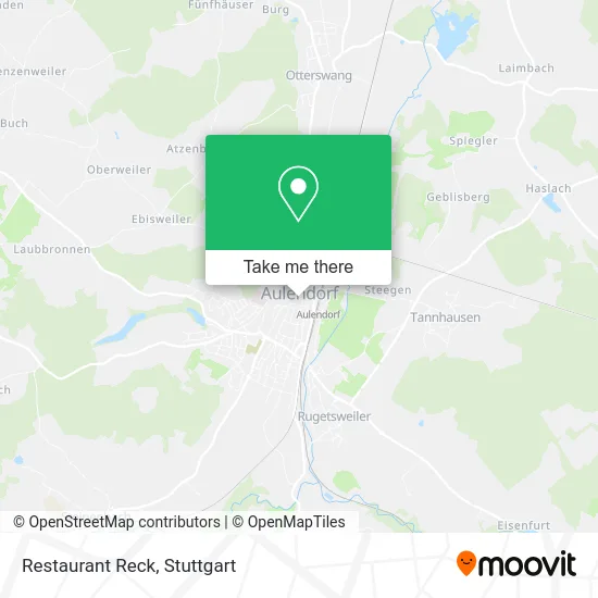Карта Restaurant Reck