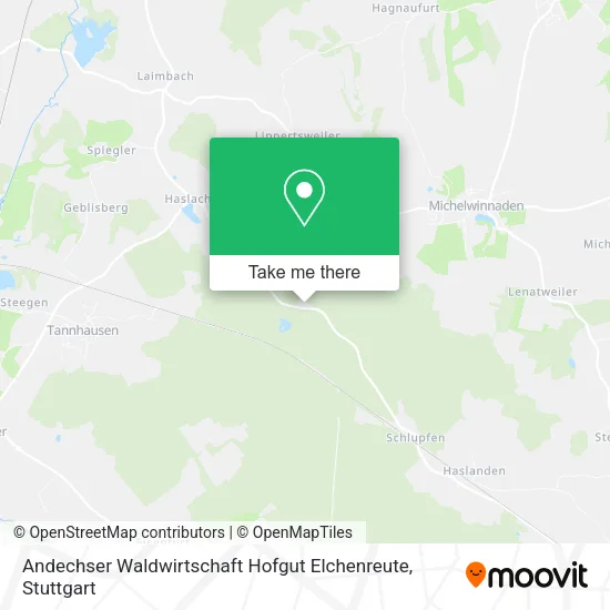 Карта Andechser Waldwirtschaft Hofgut Elchenreute