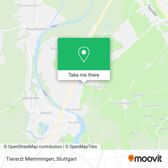 Карта Tierarzt Memmingen
