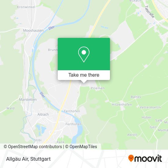 Карта Allgäu Air