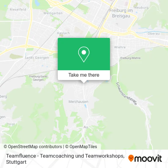 Карта Teamfluence - Teamcoaching und Teamworkshops