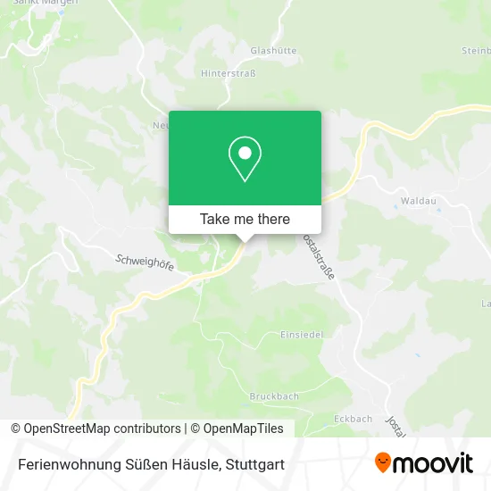 Карта Ferienwohnung Süßen Häusle