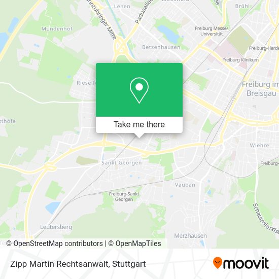Карта Zipp Martin Rechtsanwalt