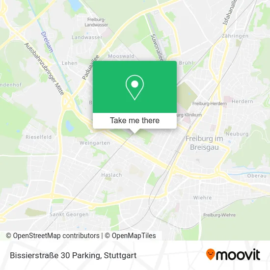 Карта Bissierstraße 30 Parking