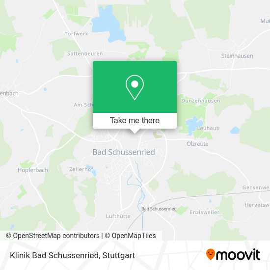 Карта Klinik Bad Schussenried