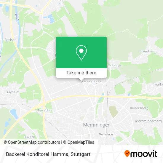 Карта Bäckerei Konditorei Hamma
