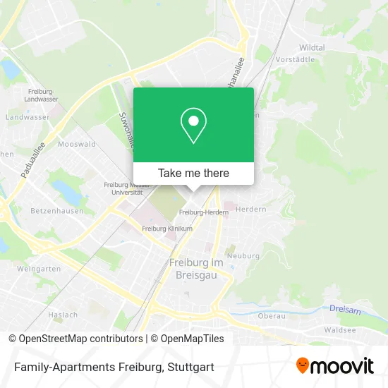 Карта Family-Apartments Freiburg