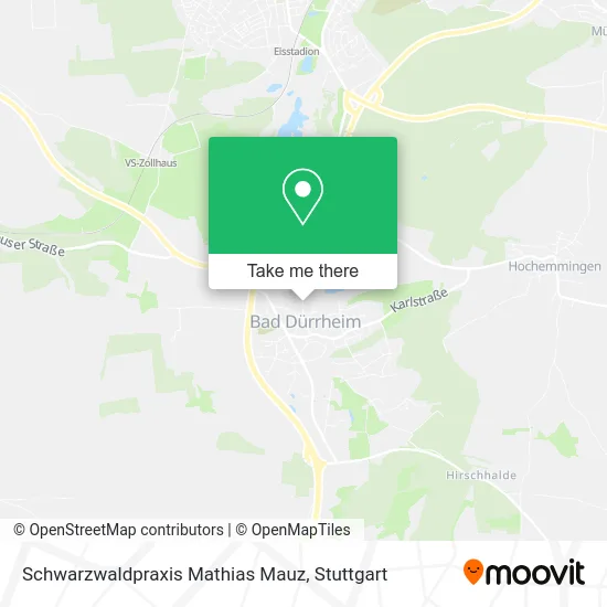 Карта Schwarzwaldpraxis Mathias Mauz