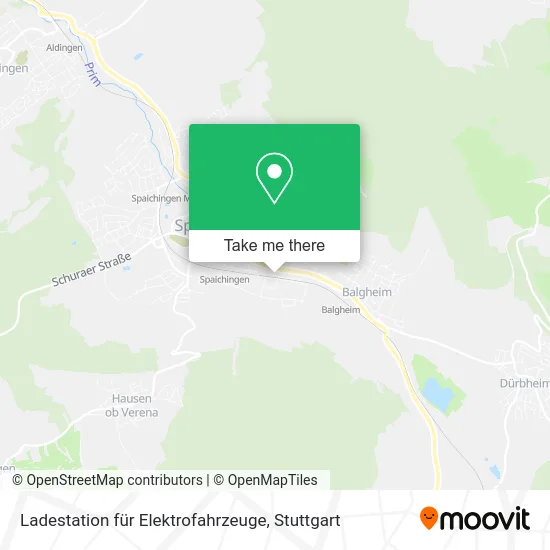 Карта Ladestation für Elektrofahrzeuge