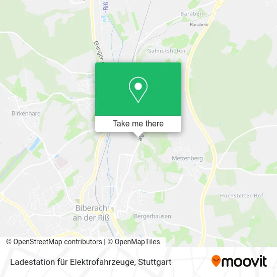 Карта Ladestation für Elektrofahrzeuge