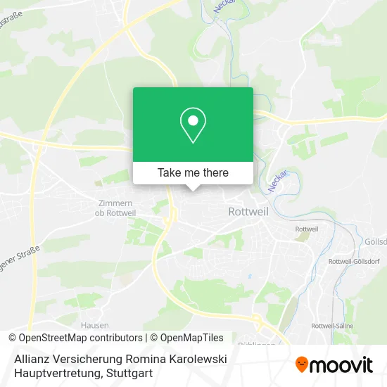 Карта Allianz Versicherung Romina Karolewski Hauptvertretung