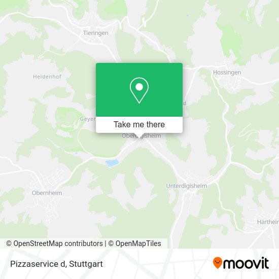 Карта Pizzaservice d