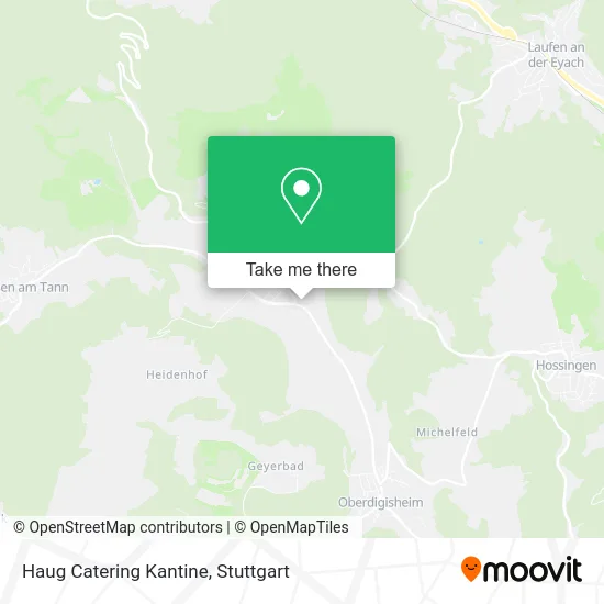 Карта Haug Catering Kantine