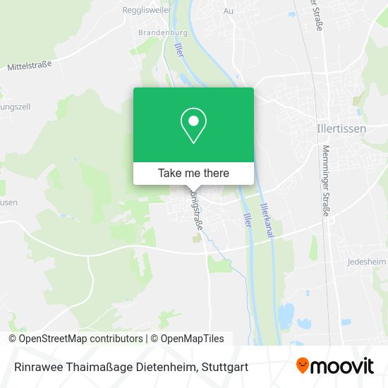 Карта Rinrawee Thaimaßage Dietenheim