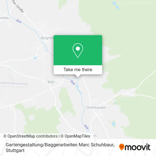 Карта Gartengestaltung / Baggerarbeiten Marc Schuhbaur