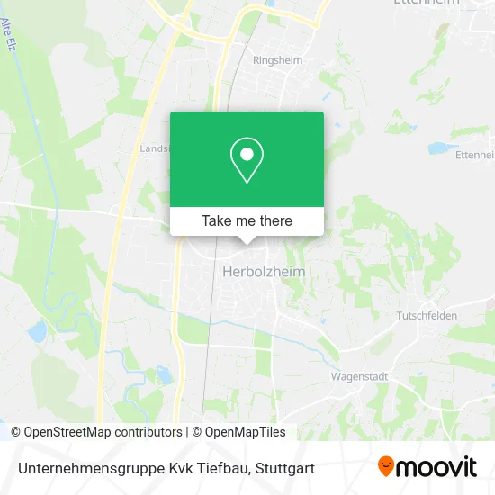 Карта Unternehmensgruppe Kvk Tiefbau