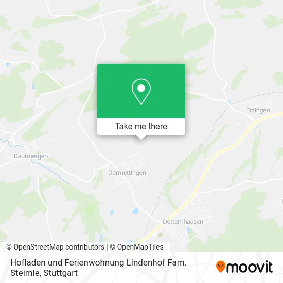 Карта Hofladen und Ferienwohnung Lindenhof Fam. Steimle