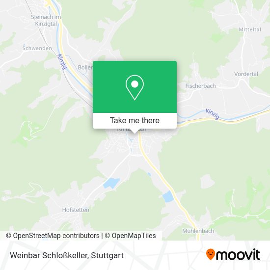 Карта Weinbar Schloßkeller