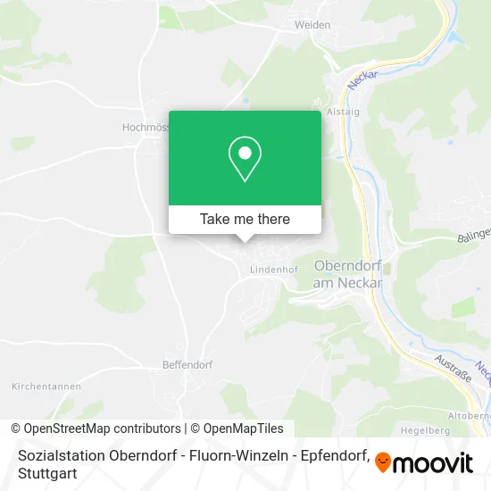 Карта Sozialstation Oberndorf - Fluorn-Winzeln - Epfendorf