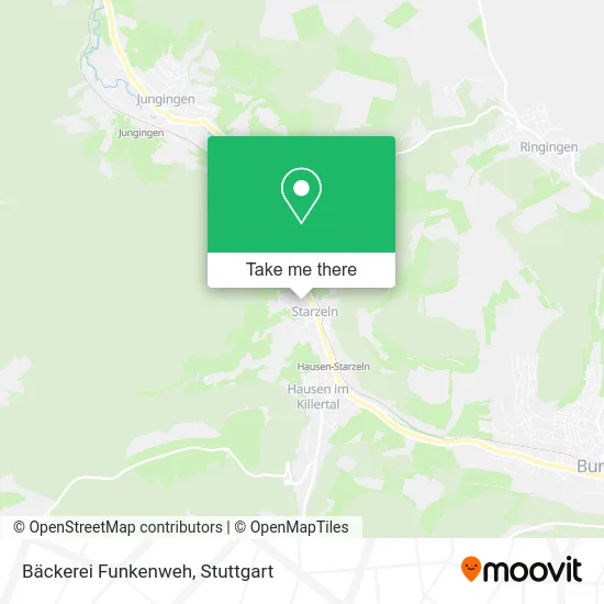 Карта Bäckerei Funkenweh
