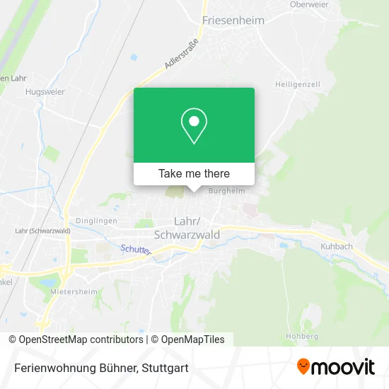 Карта Ferienwohnung Bühner