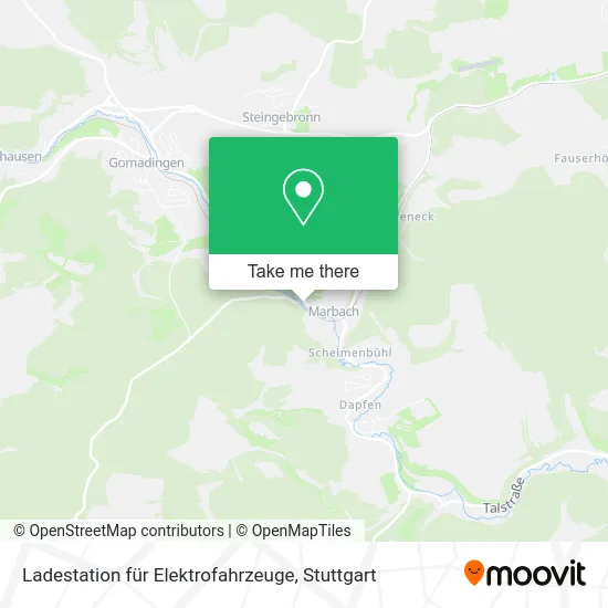 Карта Ladestation für Elektrofahrzeuge