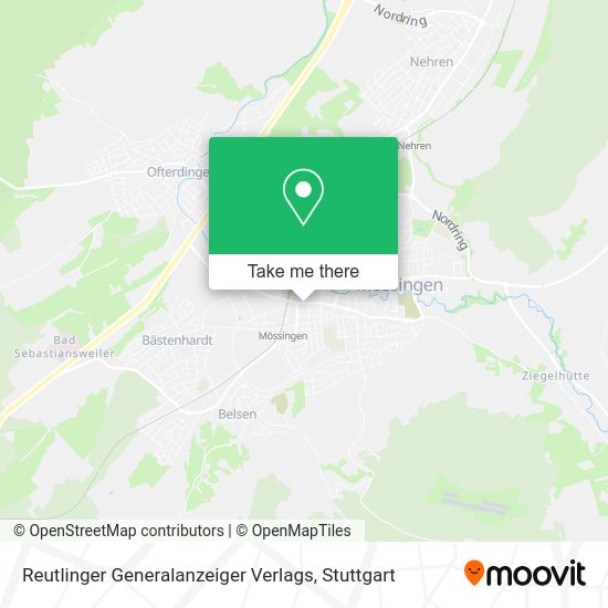 Карта Reutlinger Generalanzeiger Verlags