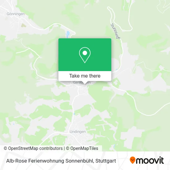 Карта Alb-Rose Ferienwohnung Sonnenbühl