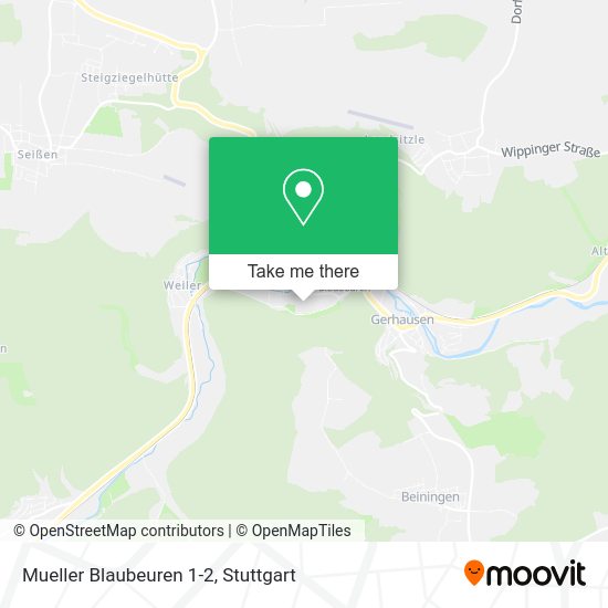 Карта Mueller Blaubeuren 1-2