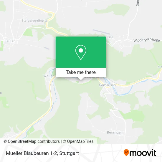 Карта Mueller Blaubeuren 1-2