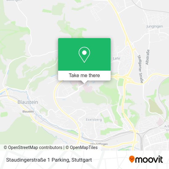Карта Staudingerstraße 1 Parking