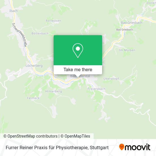 Карта Furrer Reiner Praxis für Physiotherapie