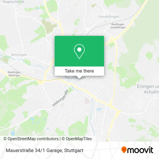 Карта Mauerstraße 34/1 Garage