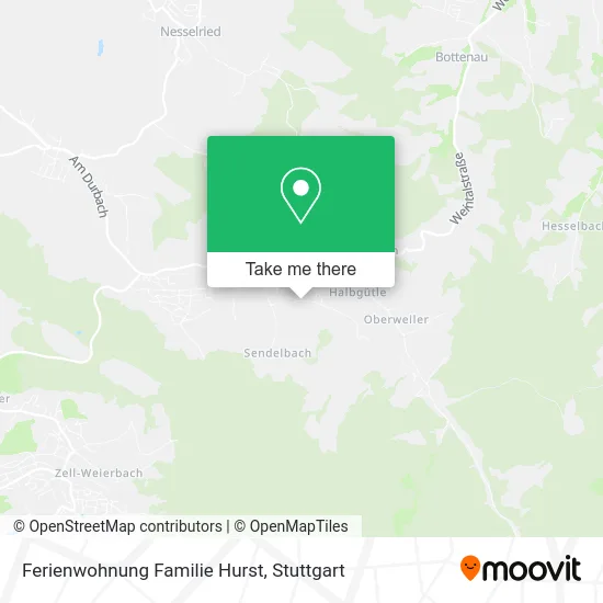 Карта Ferienwohnung Familie Hurst