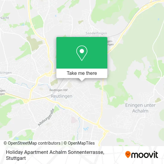 Карта Holiday Apartment Achalm Sonnenterrasse