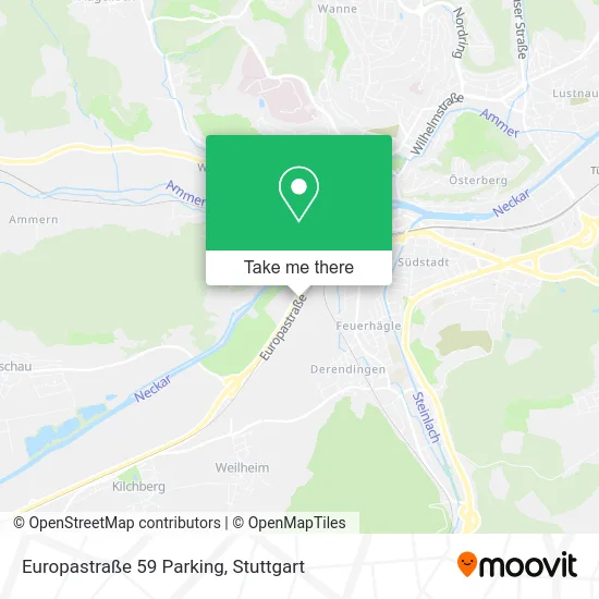 Карта Europastraße 59 Parking