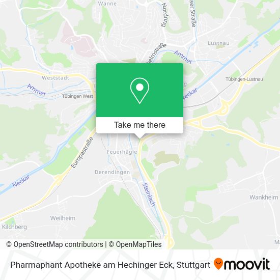 Карта Pharmaphant Apotheke am Hechinger Eck