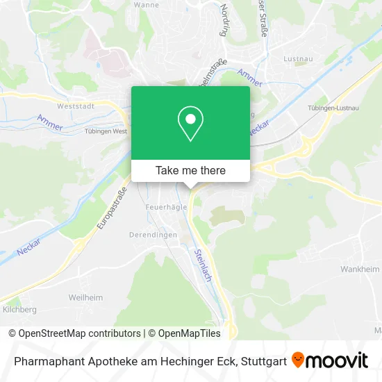 Карта Pharmaphant Apotheke am Hechinger Eck