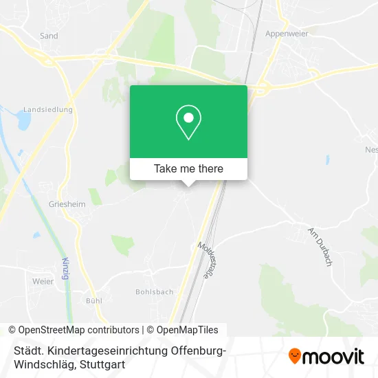 Карта Städt. Kindertageseinrichtung Offenburg-Windschläg