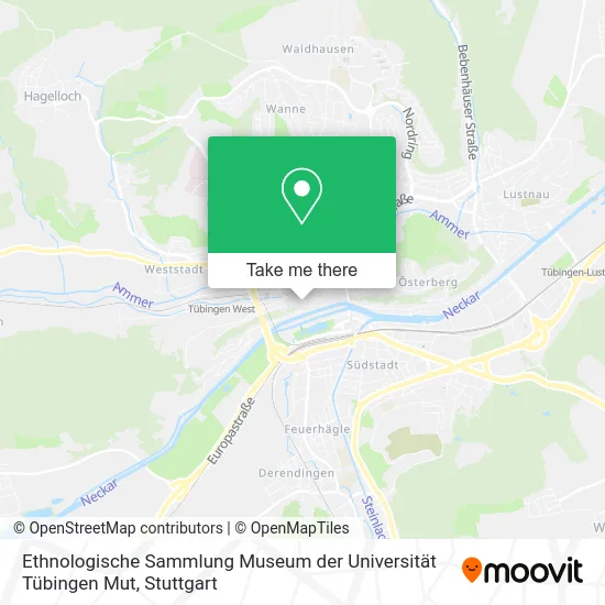 Карта Ethnologische Sammlung Museum der Universität Tübingen Mut