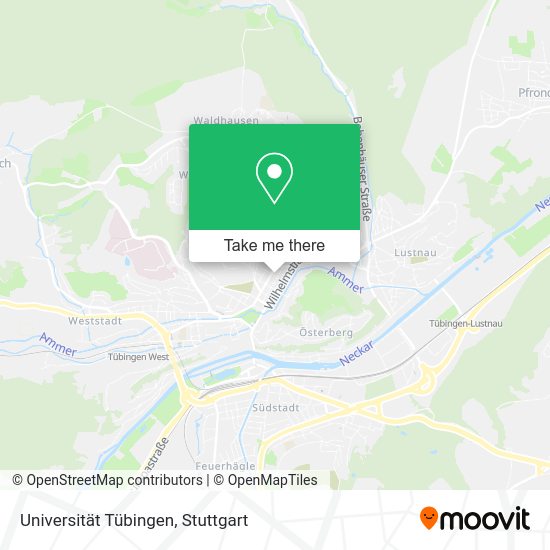 Карта Universität Tübingen