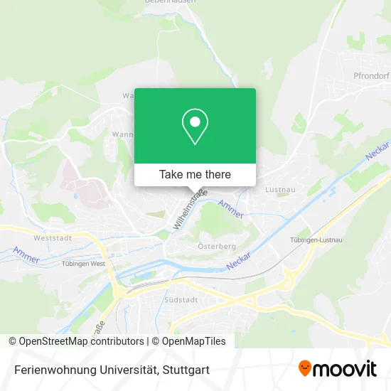 Карта Ferienwohnung Universität