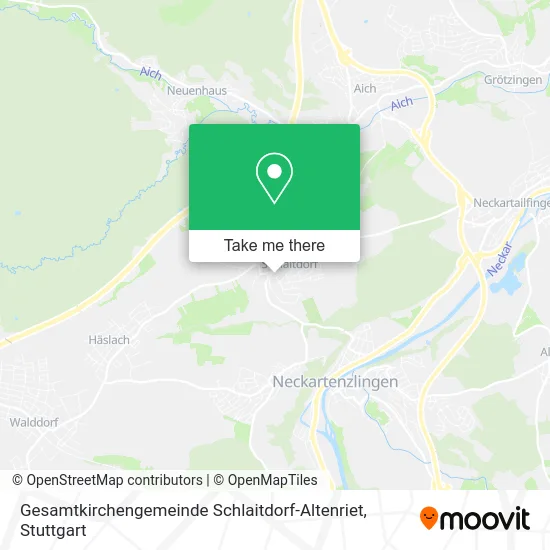 Карта Gesamtkirchengemeinde Schlaitdorf-Altenriet
