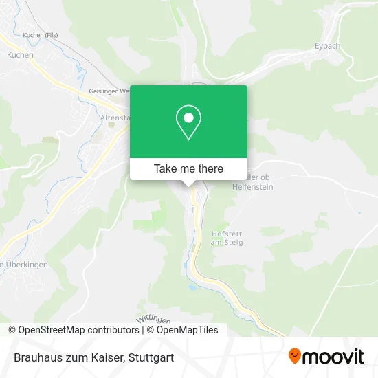 Карта Brauhaus zum Kaiser