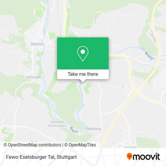 Карта Fewo Eselsburger Tal